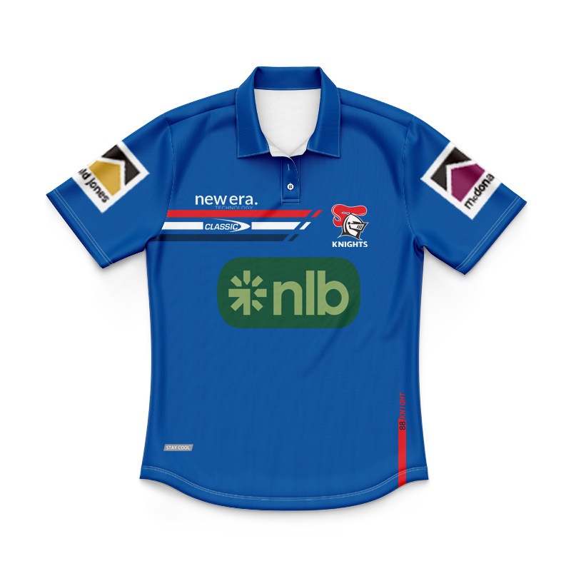 Kid's NRL Newcastle Knights 2024 Training Polo Shirt