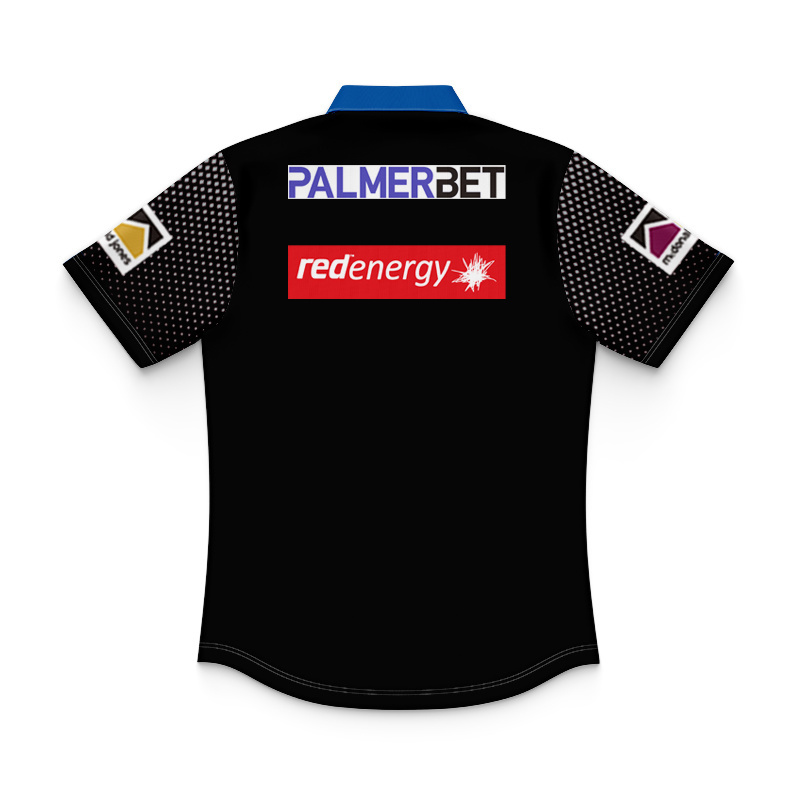 Kid's NRL Newcastle Knights 2025 Black Training Polo Shirt