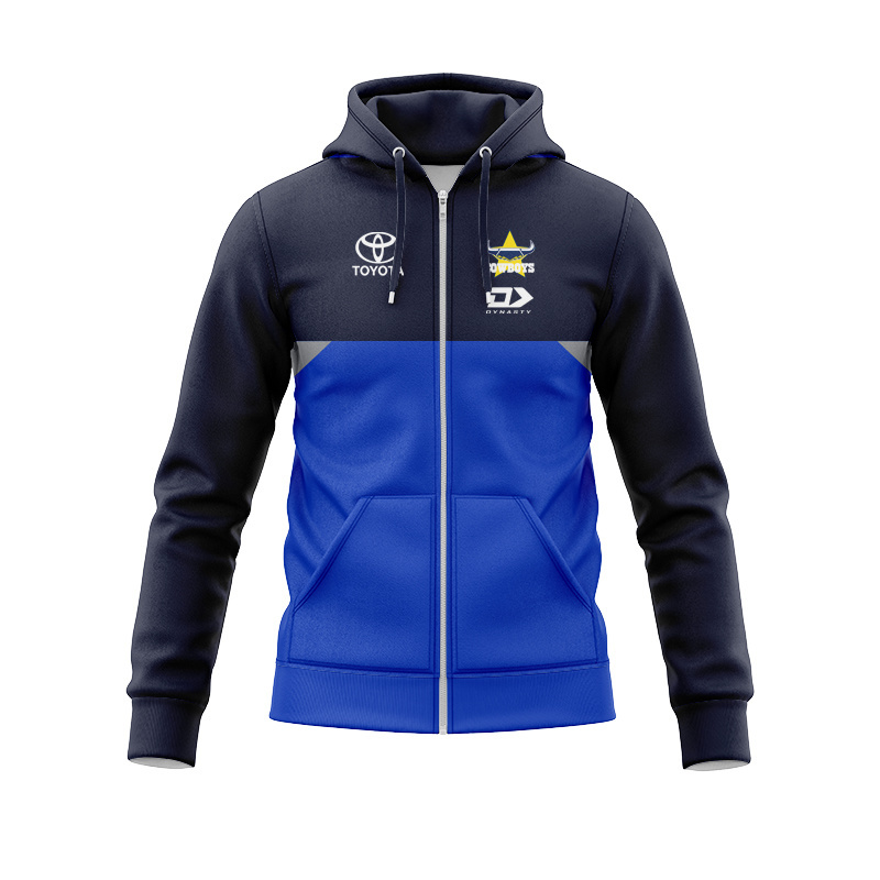 NRL North Queensland Cowboys 2025 Royal Blue Zipper Hoodie