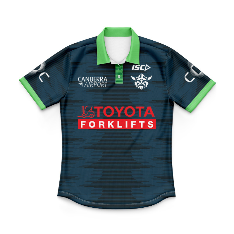 Kid's NRL Canberra Raiders 2025 Jungle Training Polo Jersey