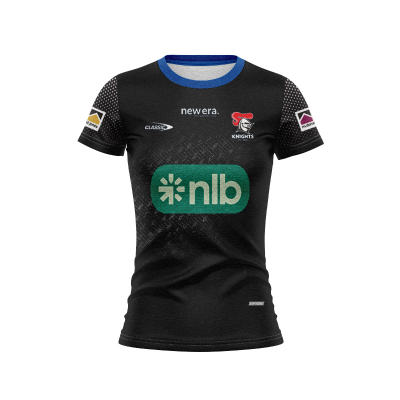 Women's NRL Newcastle Knights 2025 Black Training Jersey