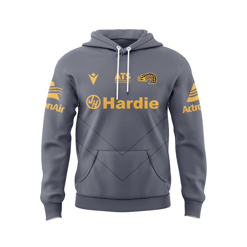 NRL Parramatta Eels 2025 Grey Training Sport Hoodie