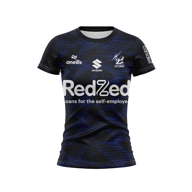 Women's NRL Melbourne Storm 2025 Navy Training Jersey