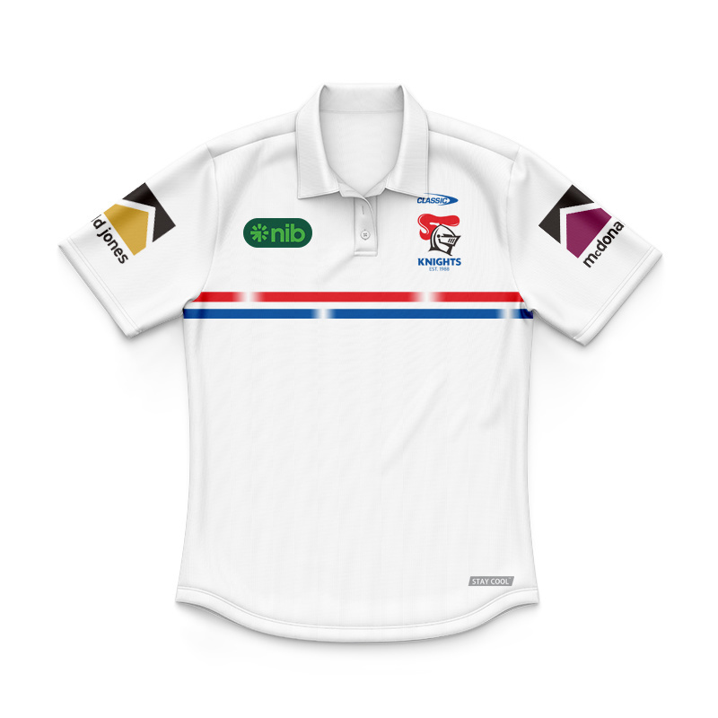 Kid's NRL Newcastle Knights 2025 Players Polo Shirt