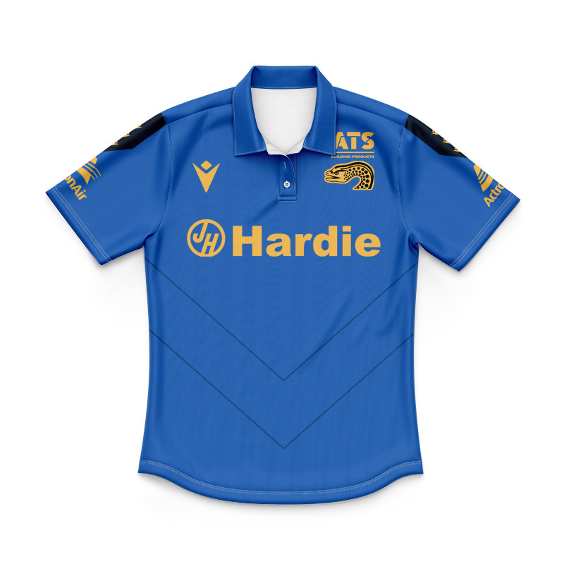 Kid's NRL Parramatta Eels 2025 Blue Training Polo Jersey