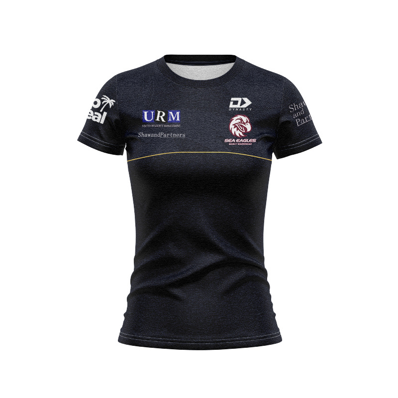 Women's NRL Manly Warringah Sea Eagles 2025 Black Media Jersey