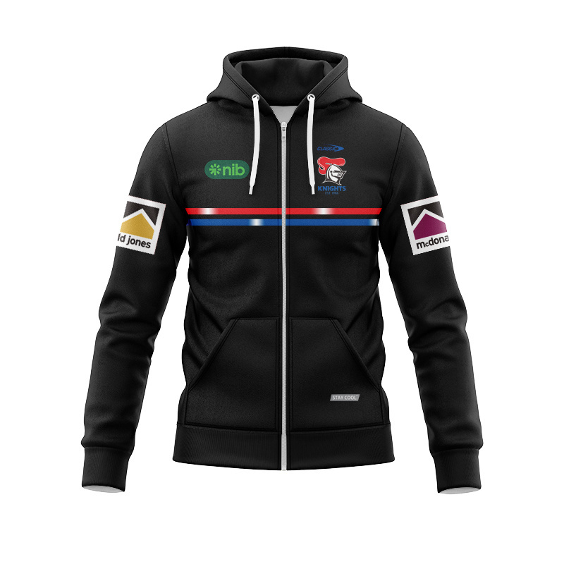 NRL Newcastle Knights 2025 Media Zipper Hoodie