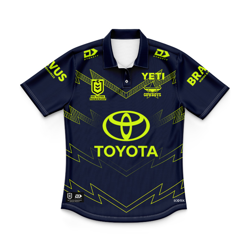 Kid's NRL North Queensland Cowboys 2025 Northern Lights Polo Jersey