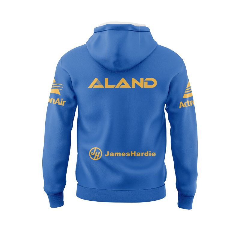 NRL Parramatta Eels 2025 Blue Training Sport Hoodie