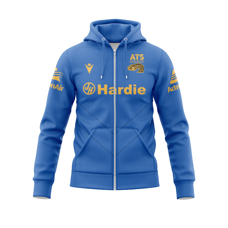 NRL Parramatta Eels 2025 Blue Training Zipper Hoodie