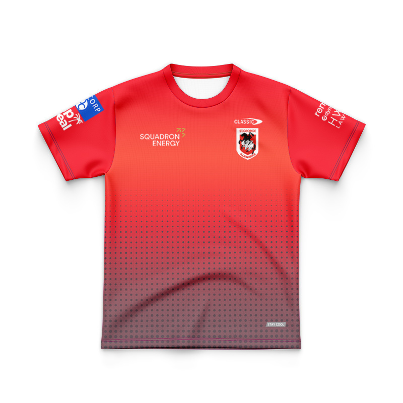 Kid's NRL St George Illawarra Dragons 2025 Media Jersey