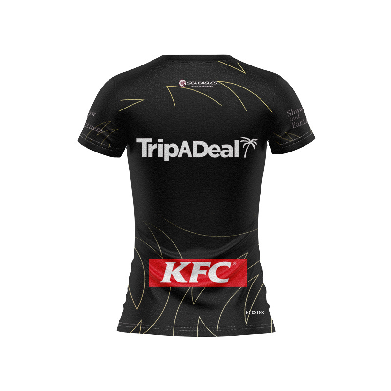 Women's NRL Manly Warringah Sea Eagles 2025 Black Training Jersey