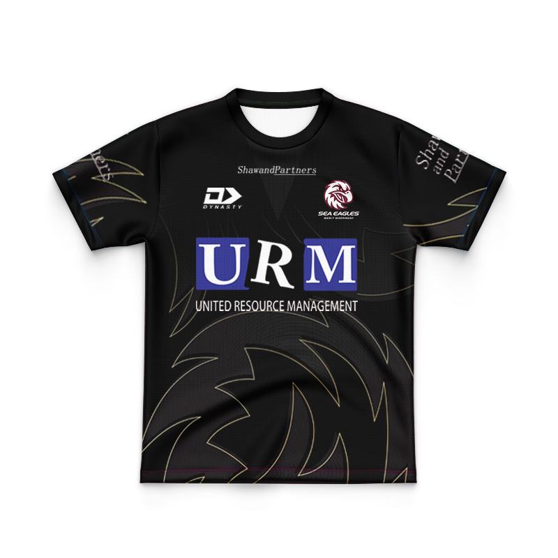 Kid's NRL Manly Warringah Sea Eagles 2025 Black Training Jersey