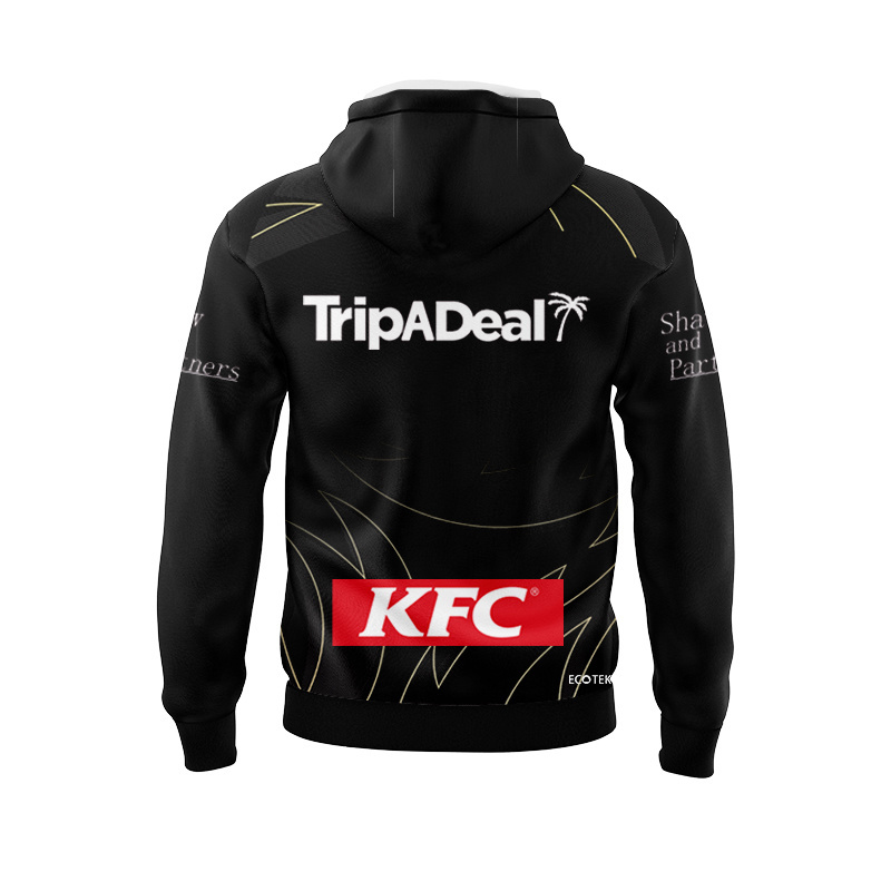 NRL Manly Warringah Sea Eagles 2025 Black Training Sport Hoodie