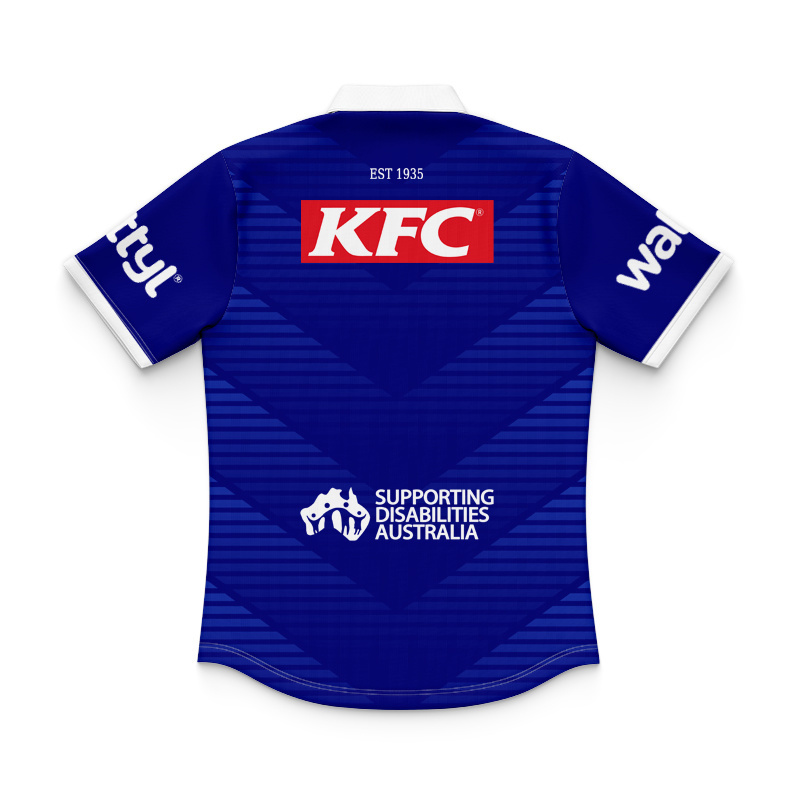 Kid's NRL Canterbury-Bankstown Bulldogs 2025 Warm Up Polo Jersey