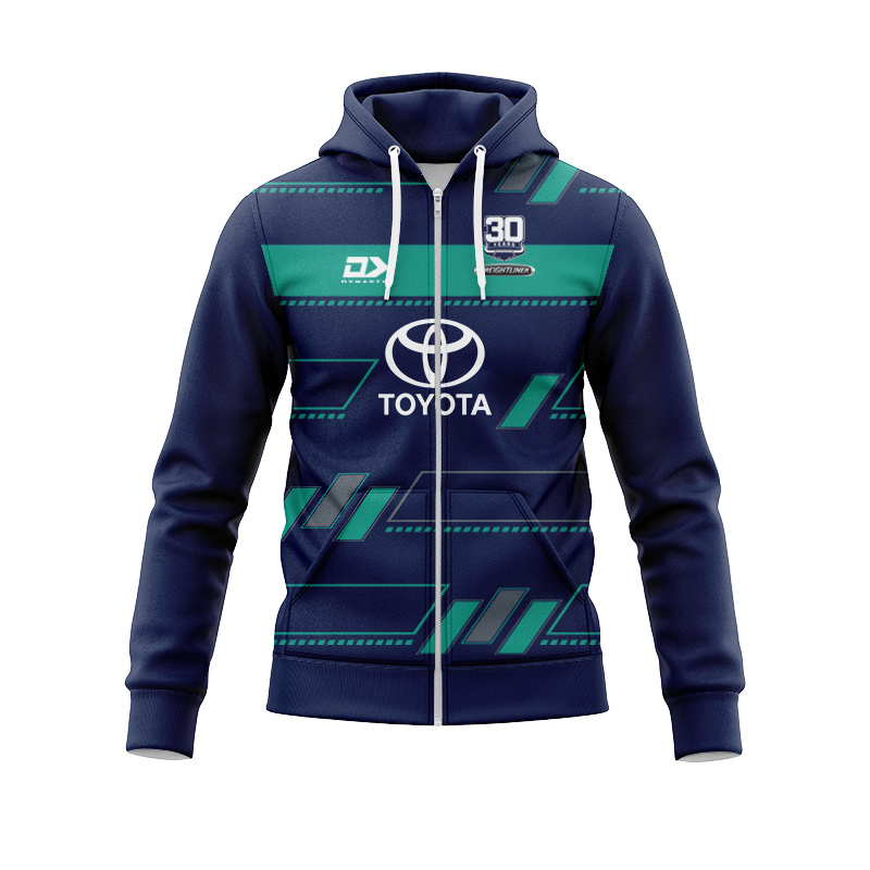 NRL North Queensland Cowboys 2025 Dynasty Navy Zipper Hoodie