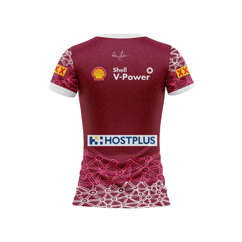 Women's QLD Maroons 2025 Indigenous Burgundy Jersey
