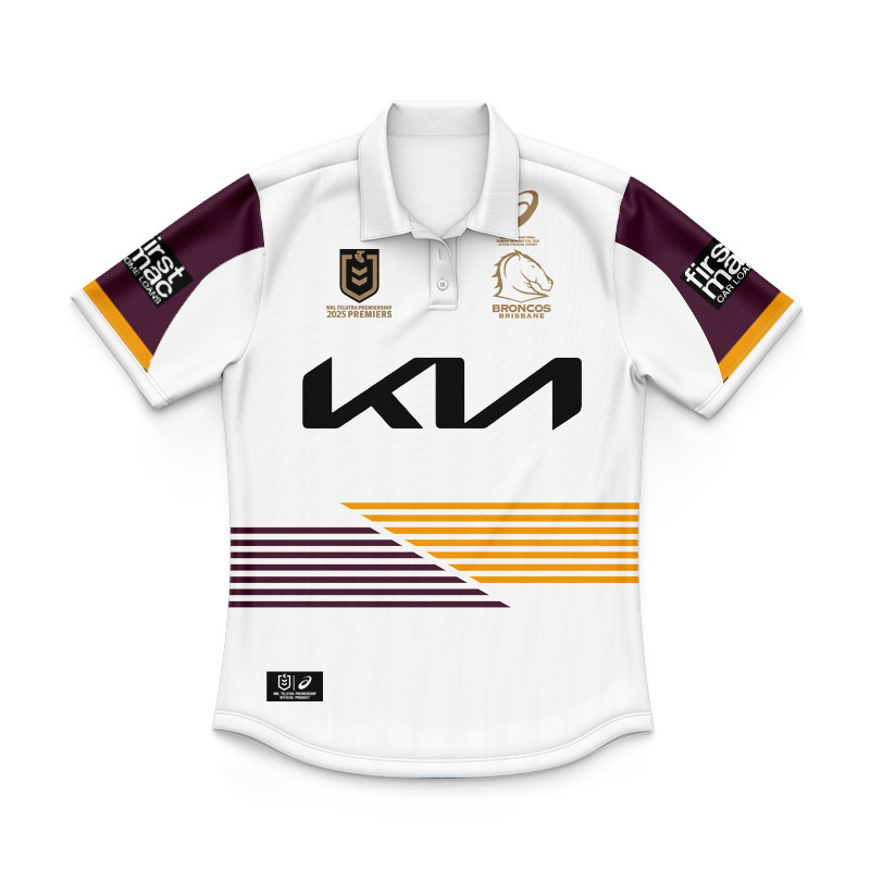 Kid's NRL Brisbane Broncos 2025 Premiers Polo Shirt