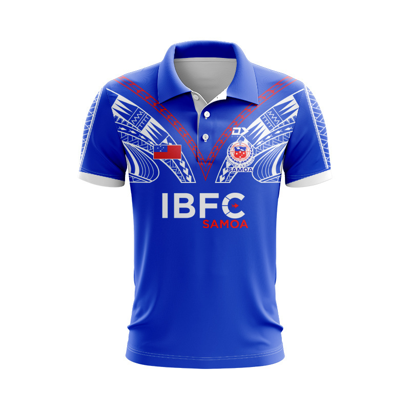 Toa Samoa Rugby League 2025 Home Polo Shirt