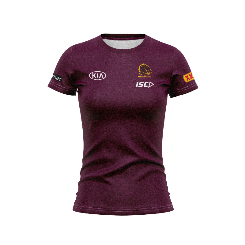 Women's NRL Brisbane Broncos 2025 Mulberry Media Jersey