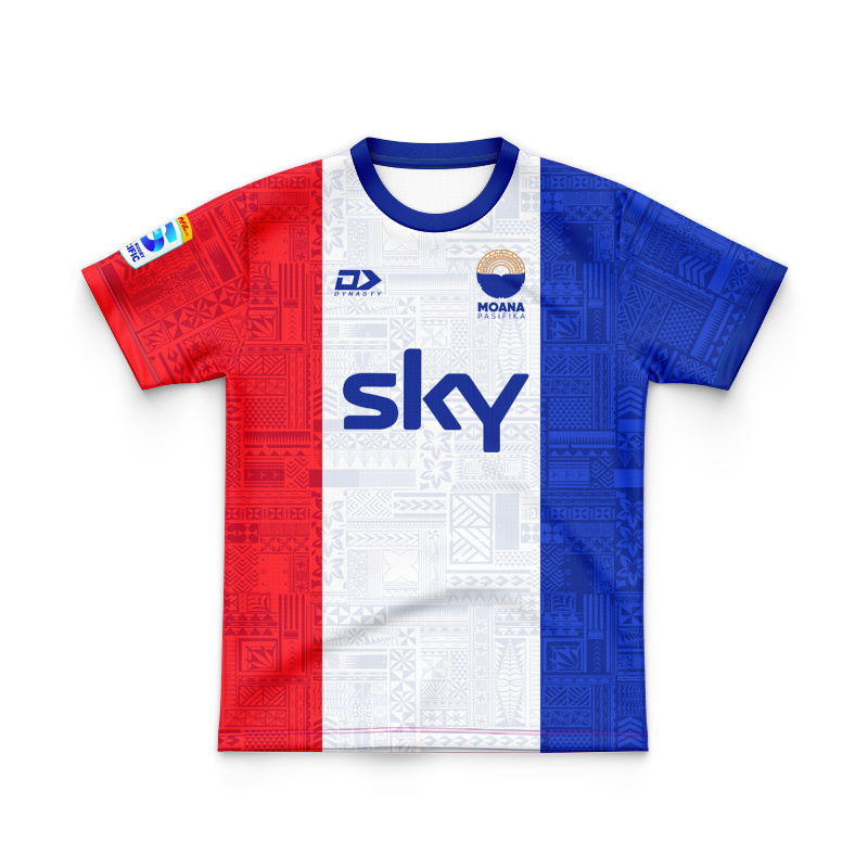 Kid's Moana Pasifika Super Rugby 2025 White Heritage Jersey