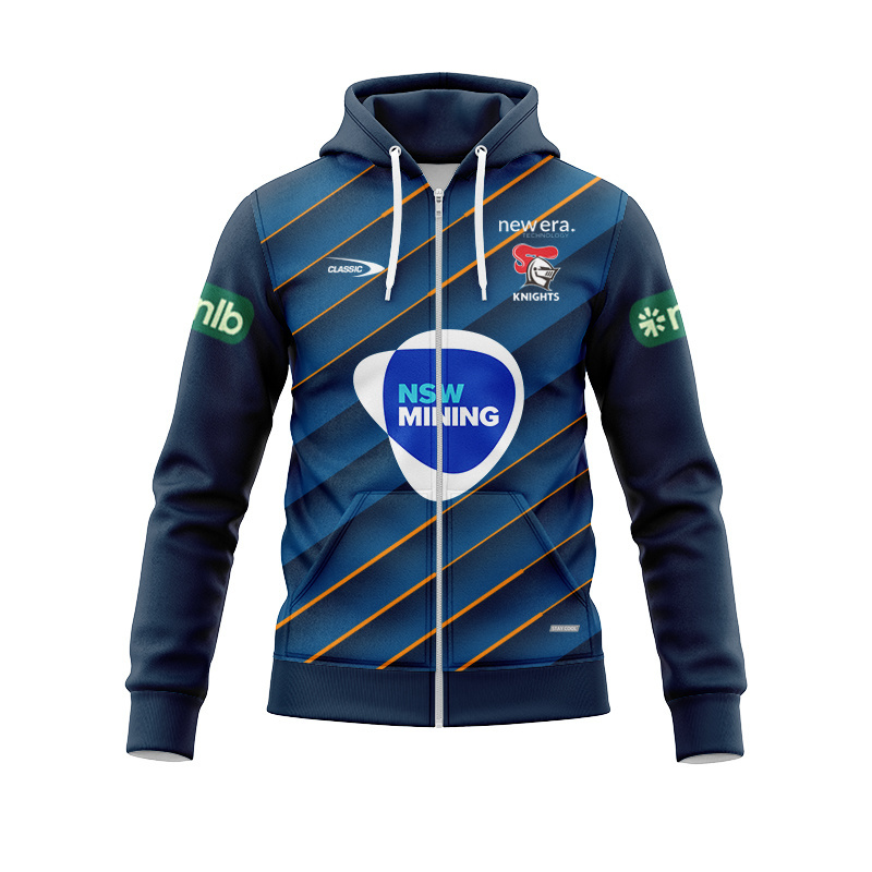 NRL Newcastle Knights 2025 Kinghts Mining Zipper Hoodie