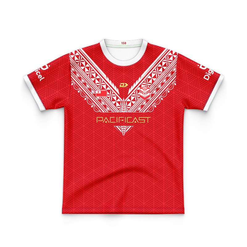 Kid's Tonga Rugby League 2025 Home Jersey