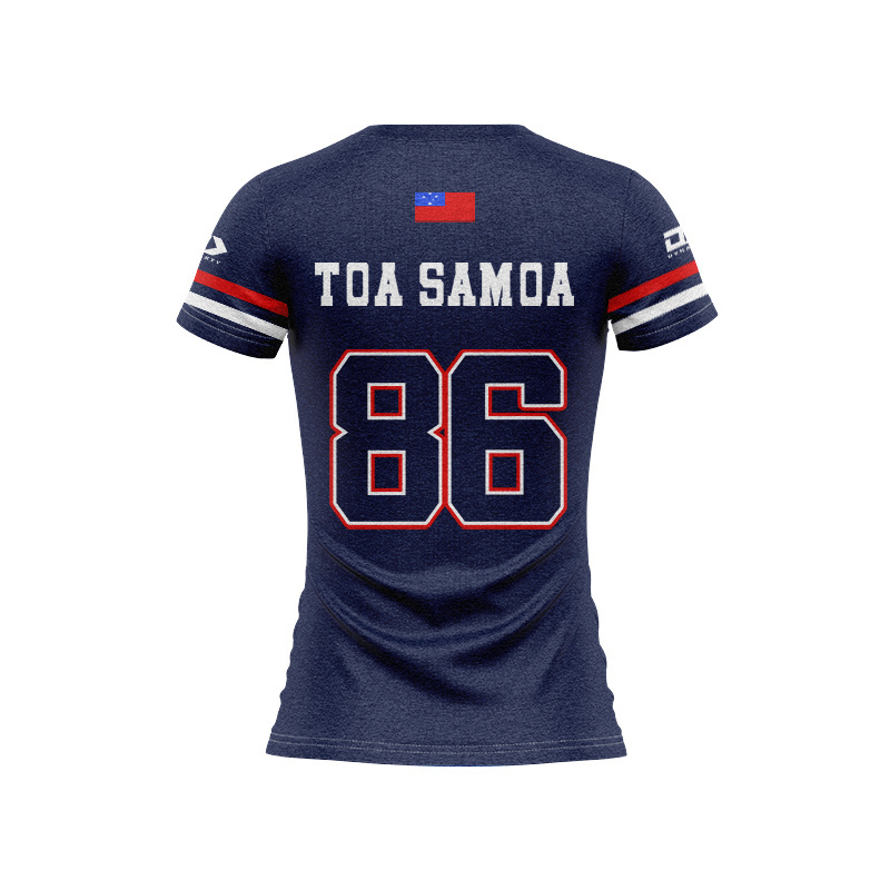 Women's Toa Samoa Rugby League 2025 Oversized Navy Jersey