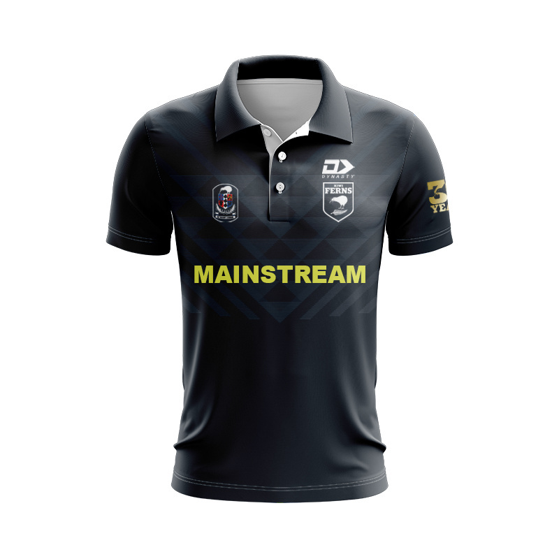 New Zealand Kiwis 2025 Ferns Replica Home Polo Shirt