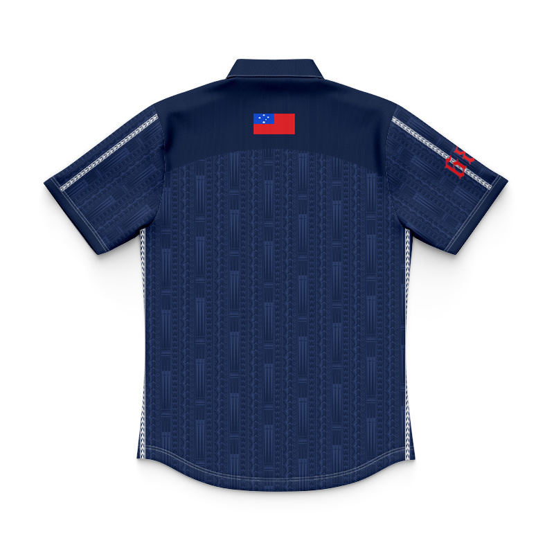 Kid's Toa Samoa Rugby League 2025 Training Polo Jersey