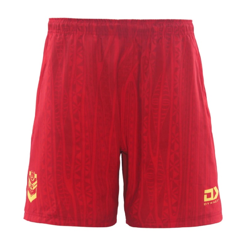 Tonga Rugby League 2025 Red GYM Shorts