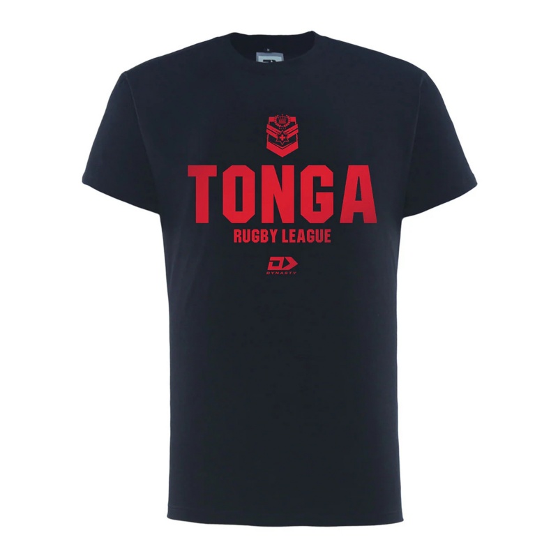 Tonga Rugby League 2025 Black Coach Tee