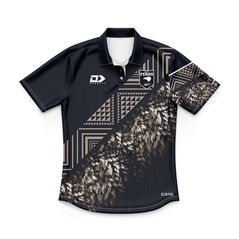 Kid's New Zealand Kiwis 2025 Captains Run Polo Jersey