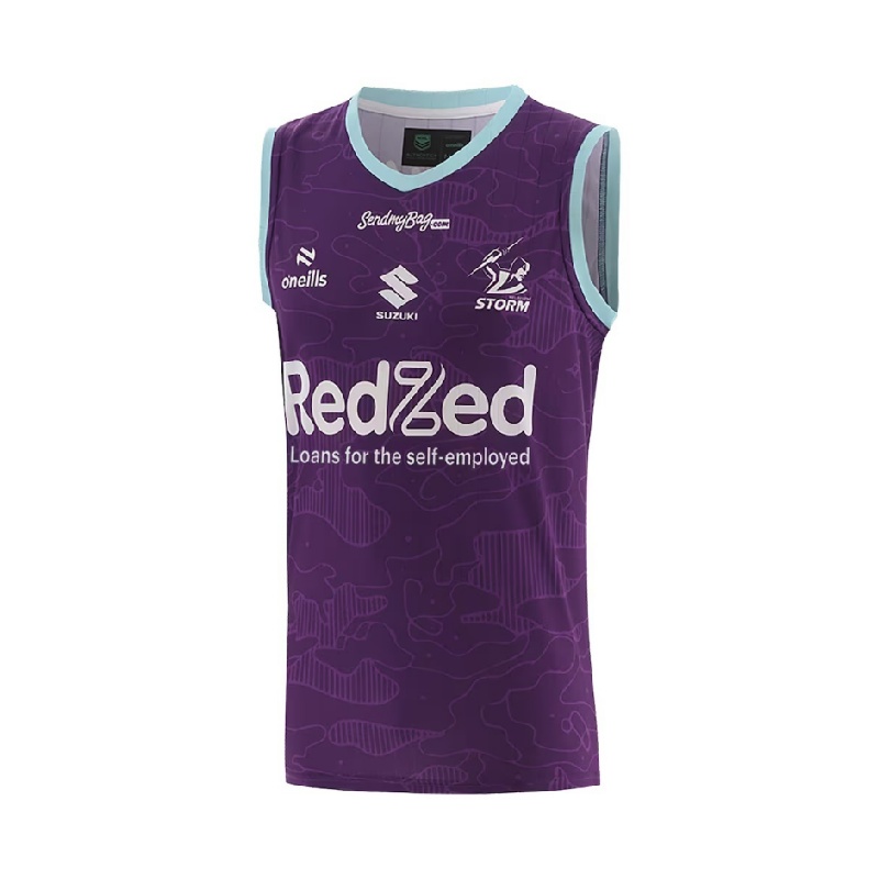 NRL Melbourne Storm 2026 Purple Training Singlet