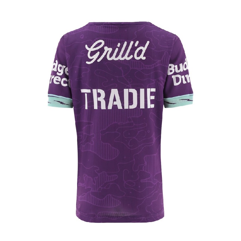 Kid's NRL Melbourne Storm 2026 Purple Training Jersey