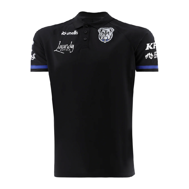NRL Canterbury-Bankstown Bulldogs 2026 Black Media Polo Shirt