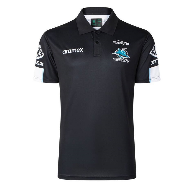 NRL Cronulla-Sutherland Sharks 2026 Media Polo Shirt