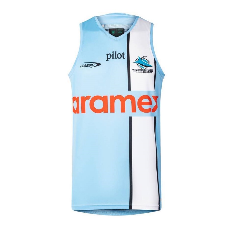 NRL Cronulla-Sutherland Sharks 2026 Sky Training Singlet