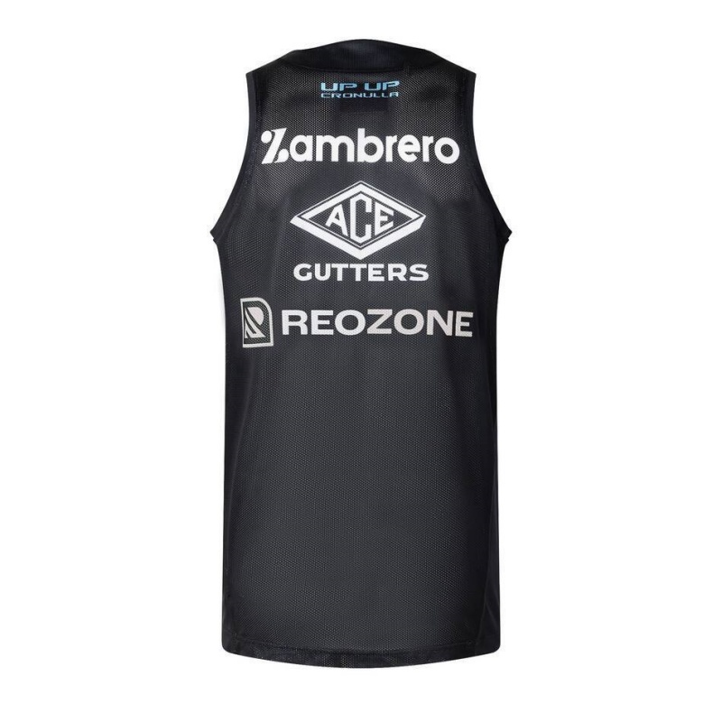 NRL Cronulla-Sutherland Sharks 2026 Black Training Singlet