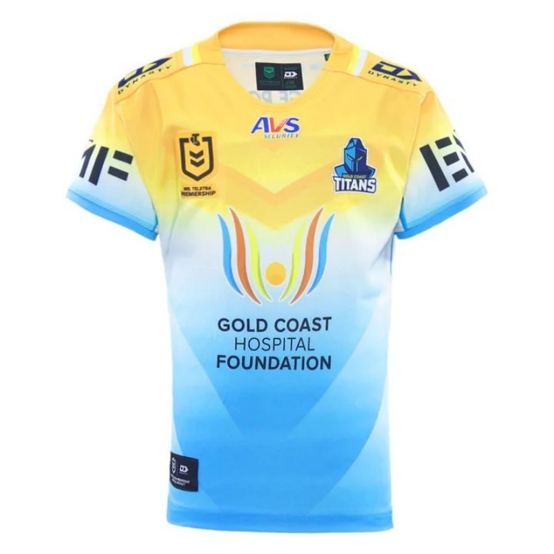 NRL Gold Coast Titans 2026 Gold Replica Away Jersey
