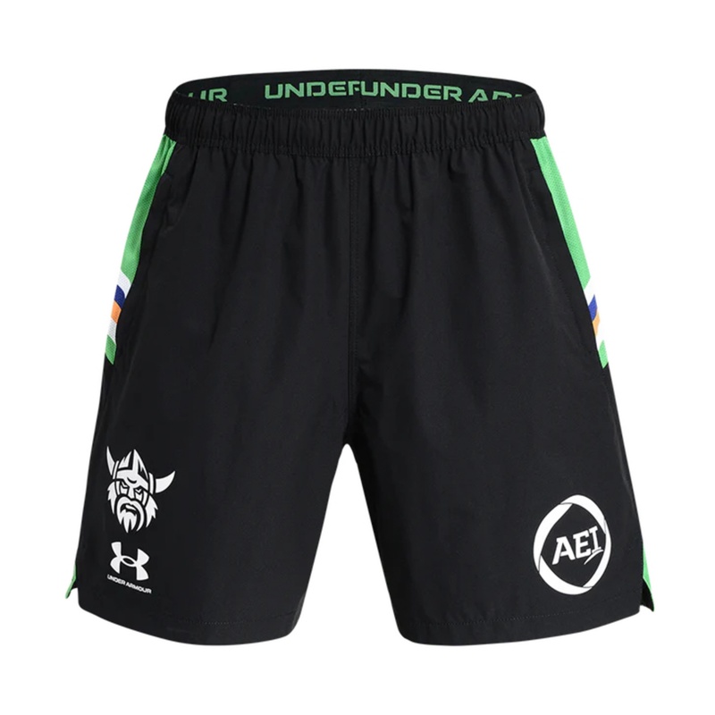 NRL Canberra Raiders 2026 Black Training Shorts