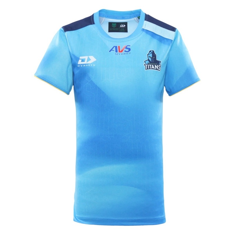 NRL Gold Coast Titans 2026 Bold Cyan Training Jersey