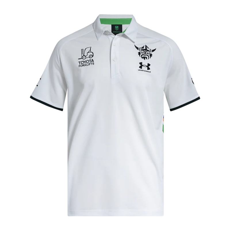 NRL Canberra Raiders 2026 White Polo Shirt