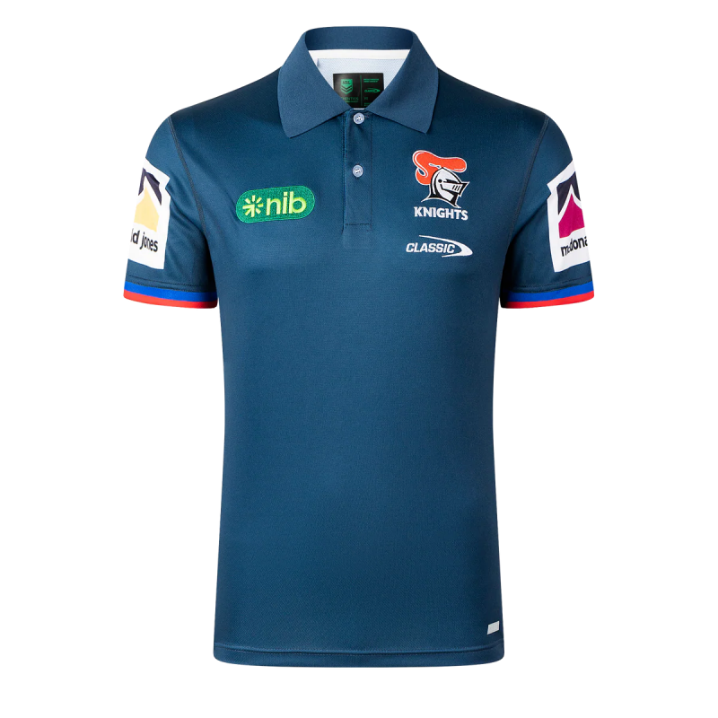 NRL Newcastle Knights 2026 Media Polo Shirt