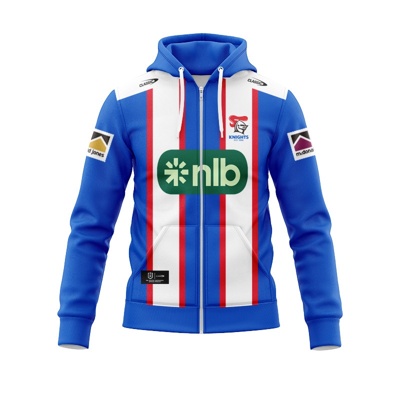 NRL Newcastle Knights 2026 Away Zipper Hoodie