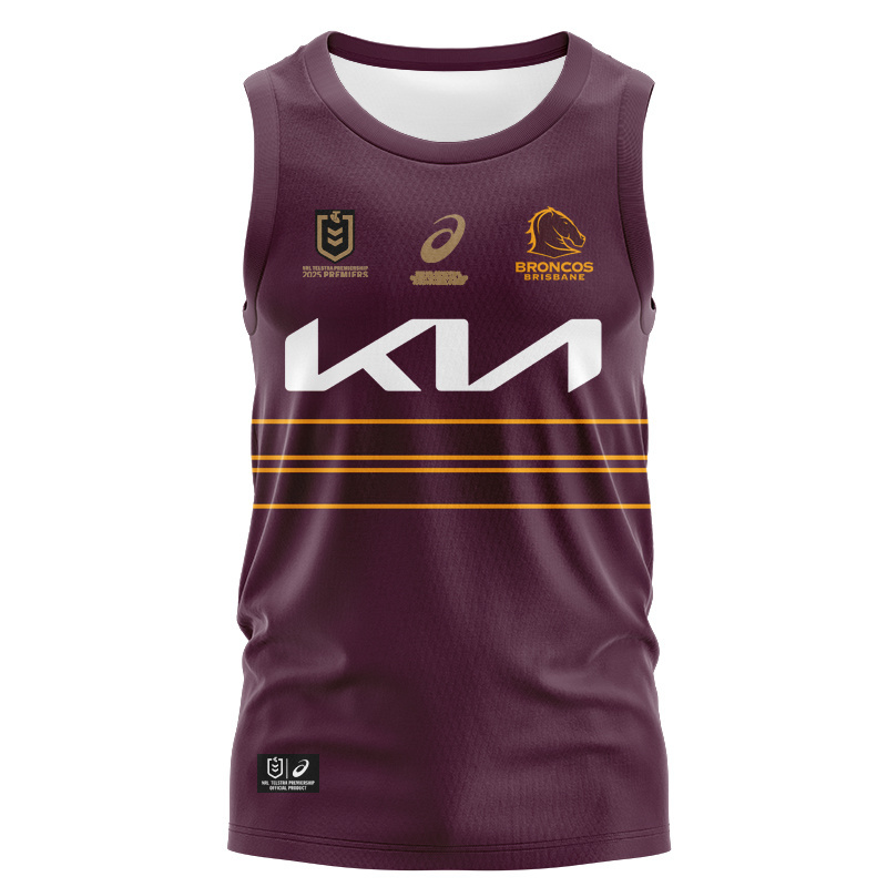 NRL Brisbane Broncos 2025 Premiers Home Singlet