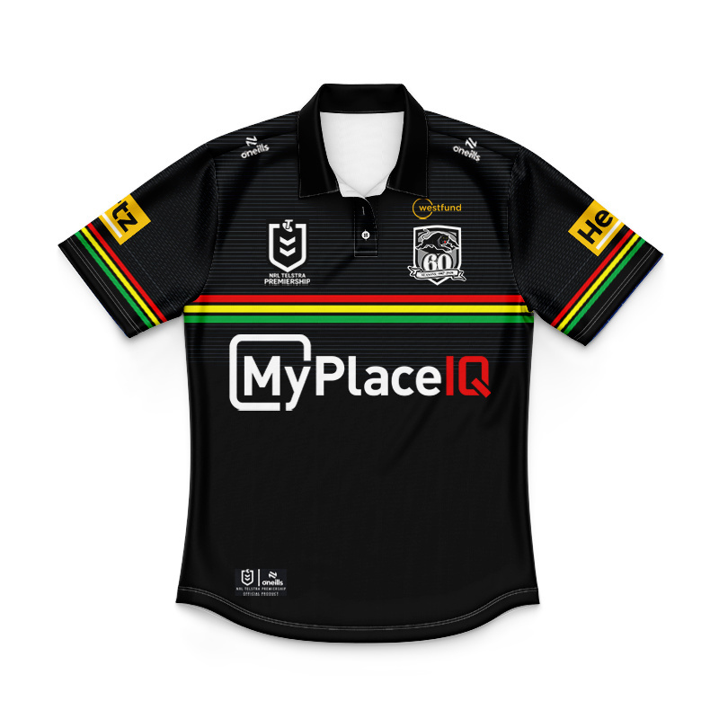 Kid's NRL Penrith Panthers 2026 Home Polo Jersey