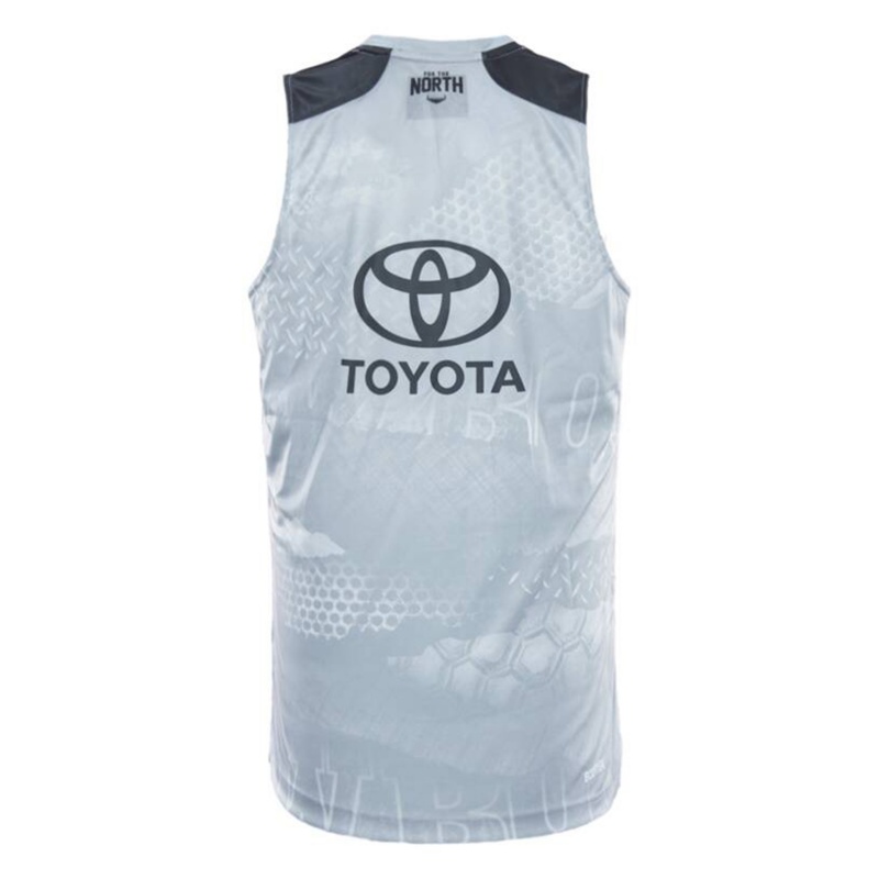 NRL North Queensland Cowboys 2026 Grey Training Singlet