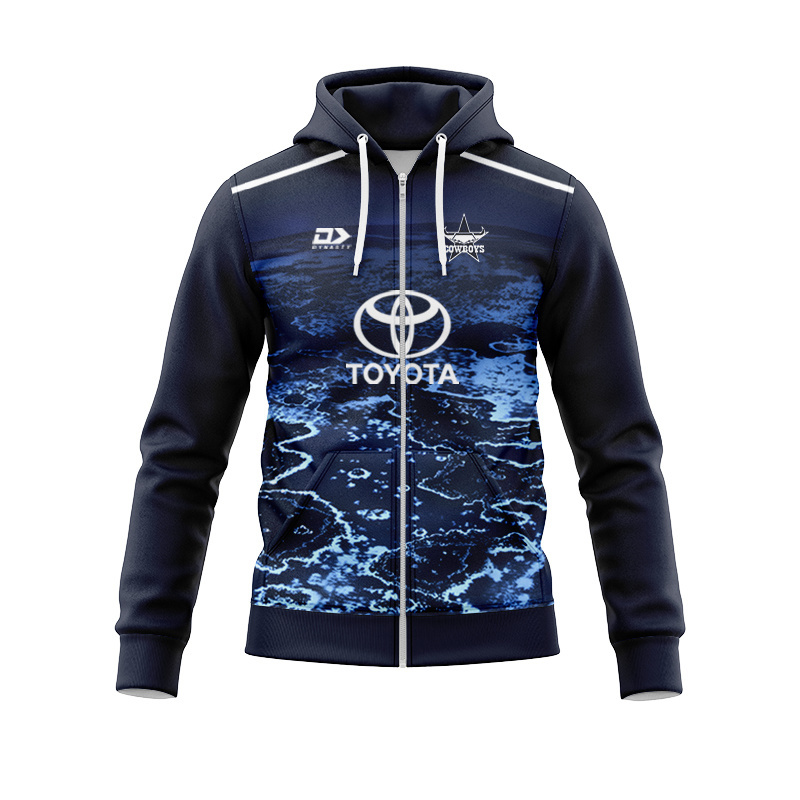 NRL North Queensland Cowboys 2026 Warm Up Zipper Hoodie