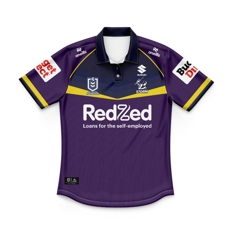 Kid's NRL Melbourne Storm 2026 Home Polo Jersey